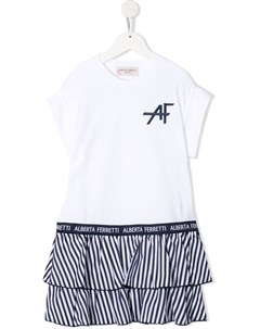 Платье из джерси с оборками Alberta ferretti kids