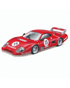 Коллекционная машинка Феррари 1 43 Ferrari Racing 512 BB II serie 1981 красная Bburago