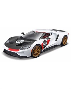 Машинка металлическая Ford GT 2021 Edition 1 32 белая Bburago