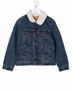 Джинсовая куртка с воротником из шерпы Levi's kids