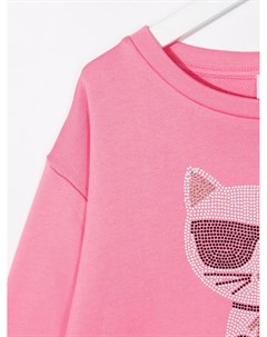 Толстовка с декором K Choupette Karl lagerfeld kids