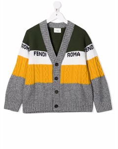 Кардиган с логотипом Fendi kids