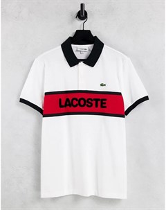 Футболка поло с блочным логотипом Lacoste