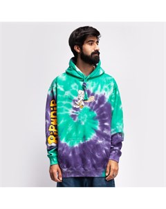 Толстовка Ripnstone Hoodie Purple Teal Spiral Tie Dye 2021 Ripndip