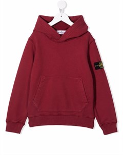 Худи с нашивкой логотипом Stone island junior