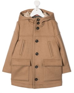 Дафлкот с капюшоном Brunello cucinelli kids