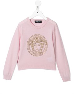 Джемпер с декором Medusa Versace kids