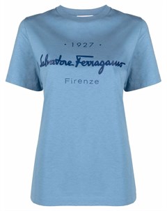 Футболка с логотипом Salvatore ferragamo