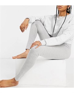 Пижамные леггинсы серого меланжевого цвета от комплекта ASOS DESIGN Tall Asos tall