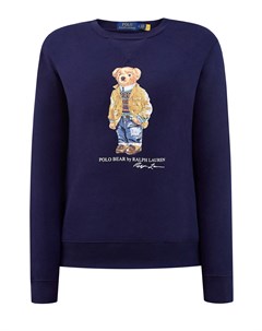 Хлопковый свитшот с культовой макро аппликацией Polo ralph lauren