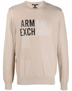 Джемпер тонкой вязки с логотипом Armani exchange