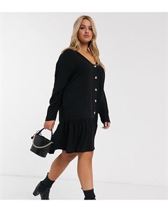 Черное платье трапеция мини ASOS DESIGN Curve Asos curve