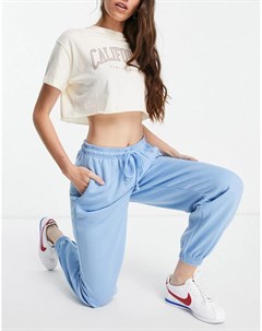 Oversized джоггеры в стиле 90 х голубого цвета Topshop