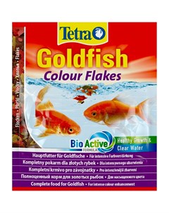 Корм Goldfish Colour для улучшения окраса золотых рыб в хлопьях 12 г саше Tetra