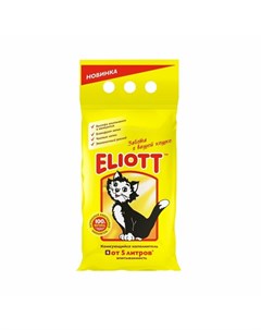 Clumping наполнитель для кошек минеральный комкующийся 5 л Eliott