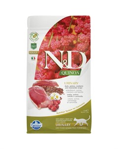 N&D Quinoa Cat Grain Free Urinary Duck сухой беззерновой корм для взрослых кошек для профилактики МК Farmina