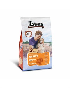 Active Medium Maxi полнорационный сухой корм для собак средних и крупных пород при высоких физически Karmy