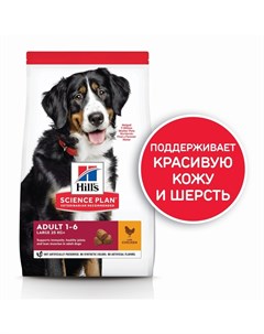 Science Plan Dog Adult Large Breed Chicken для собак крупных пород для поддержания здоровья суставов Hill`s