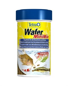 Корм WaferMix Mini для всех мелких донных рыб в мини чипсах 100 мл Tetra