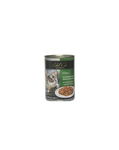 Mit Truthahn und Leber полноценный влажный корм с индейкой и печенью для кошек всех пород 400 г х 24 Edel cat