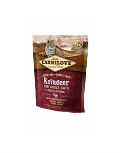 Reindeer for Adult Cats Energy Outdoor сухой корм для активных кошек с северным оленем 400 г Carnilove