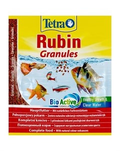 Корм Rubin Granules для улучшения окраса всех видов рыб в гранулах 15 г саше Tetra