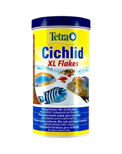 Корм Cichlid XL для всех видов цихлид крупные хлопья 1 л Tetra