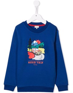 Толстовка с круглым вырезом и графичным принтом Paul smith junior