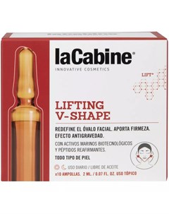 Моделирующая сыворотка филлер для лица в ампулах Lifting V Shape Ampoules 10 ампул 2 мл Сыворотки дл La cabine