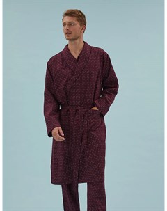 Легкий халат из хлопка с геометрическим принтом Marks & spencer