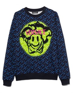 Толстовка с принтом Medusa Smile Versace kids