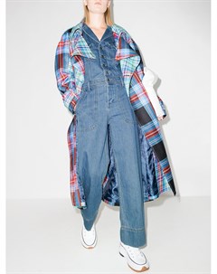 Джинсовый комбинезон с длинными рукавами и вышивкой Mira mikati