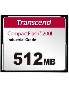 Промышленная карта памяти CompactFlash 200I 512 Мб SLC темп режим от 40 до 85 Transcend
