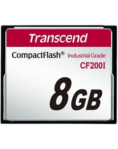 Промышленная карта памяти CompactFlash 200I 8 Гб SLC темп режим от 40 до 85 Transcend