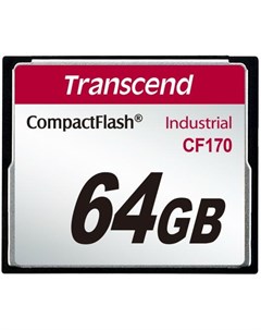 Промышленная карта памяти CompactFlash 170 64 Гб MLC темп режим от 25 до 85 Transcend