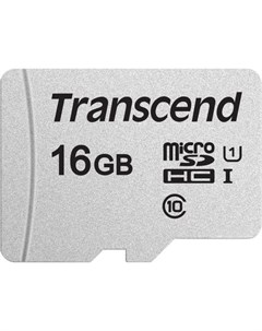 Флеш карта microSDHC 16Gb Class10 TS16GUSD300S w o adapter Transcend