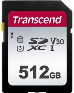 Флеш накопитель Карта памяти 512GB UHS I U3 SD card Transcend