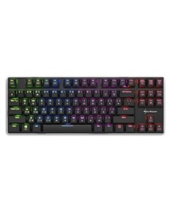 Игровая клавиатура PureWriter TKL RGB slim Kailh Red switches RGB подсветка USB без нампада Sharkoon