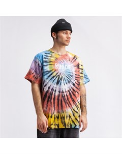 Футболка Rubber Logo Tee Sunburst Spiral Tie Dye 2021 Ripndip