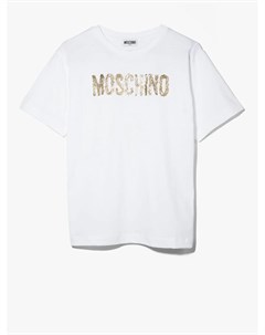 Футболка с логотипом Moschino kids