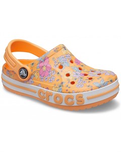 Сабо детские Kids Bayaband Seasonal Printed Clog Cantaloupe Crocs