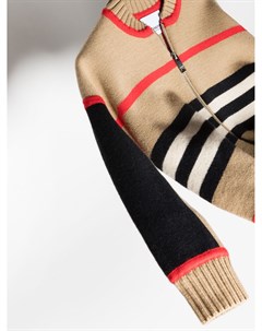 Кардиган на молнии в полоску Icon Stripe Burberry kids