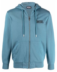 Худи на молнии с логотипом Diesel