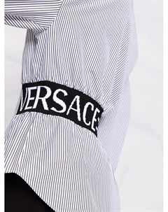 Полосатая рубашка с логотипом Versace