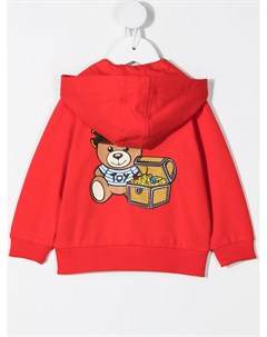 Худи на молнии с логотипом Moschino kids