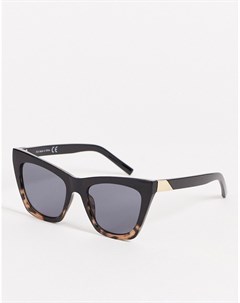 Черные солнцезащитные очки кошачий глаз в стиле oversized Topshop