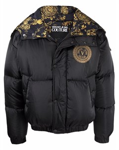 Пуховик с логотипом Versace jeans couture