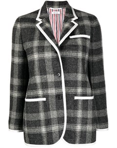 Однобортный блейзер в клетку Thom browne