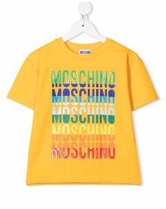 Футболка с логотипом Moschino kids