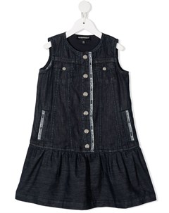 Джинсовое платье с логотипом Emporio armani kids